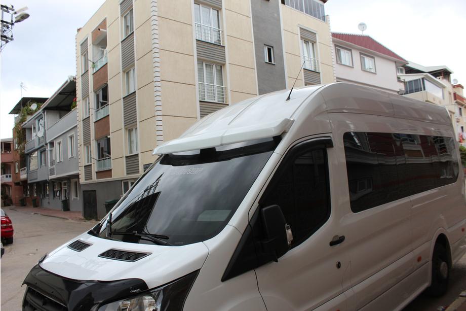 Ford Transit 2014– Solskärm för vindruta V2 (2019+, självhäftande, för lackering) Foto 2