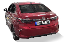 Honda City 2021– Kromlist ovanför registreringsskylt SD (3 st, rostfritt stål) foto 2
