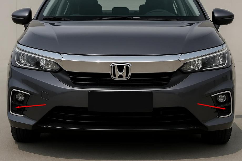 Honda City 2021– Kromringar till dimljus SD (2 st, rostfritt stål) Image