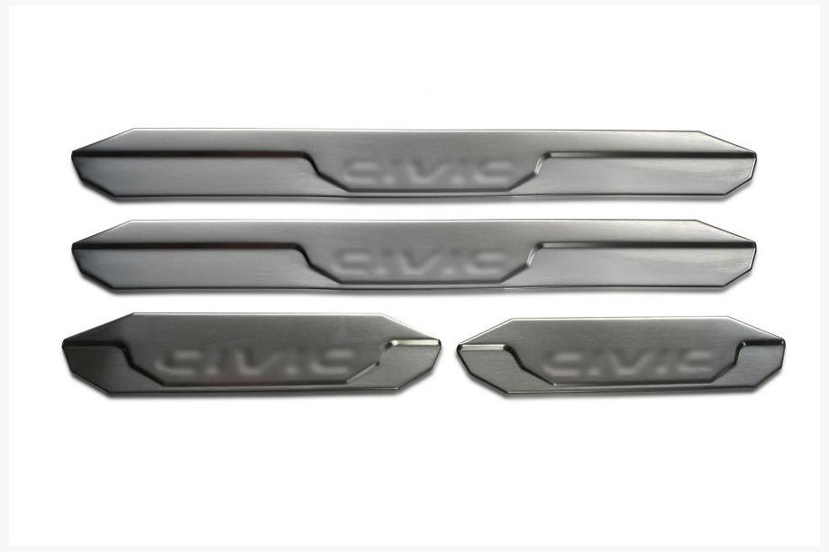 Honda Civic Sedan VIII 2006–2011 OmsaLine V2 tröskellister (4 st, rostfritt stål) Foto 1