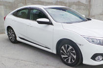Honda Civic Sedan X 2016–2021 Dörrlister (4 st, svarta) foto 1