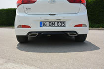 Hyundai I-20 2014–2020 Bakdiffusor Meliset (för lackering) foto 1