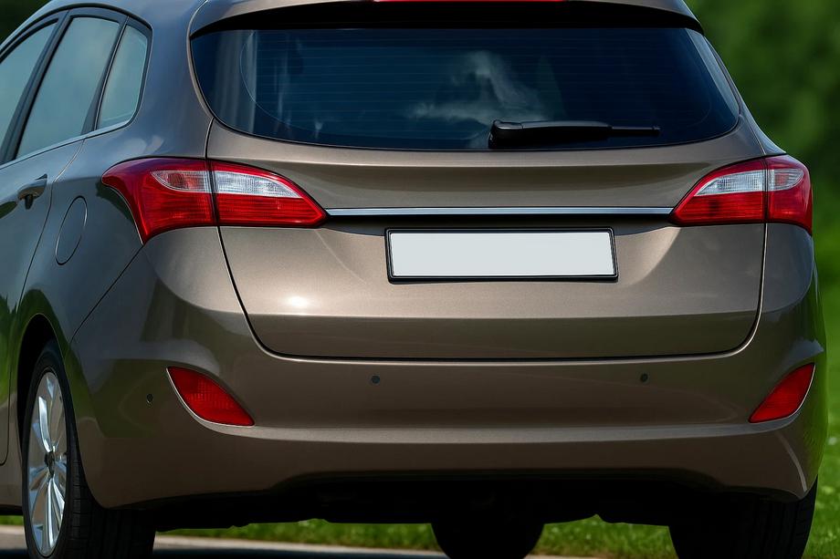 Hyundai I-30 2012–2017 Kromlist ovanför registreringsskylt (SW, rostfritt stål) Image