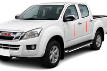 Isuzu D-Max 2011–2019 OmsaLine dörrlister (rostfritt stål) foto 1