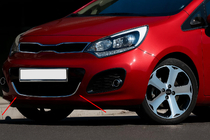 Kia Rio 2012–2017 Grillskydd för HB (rostfritt stål) foto 1