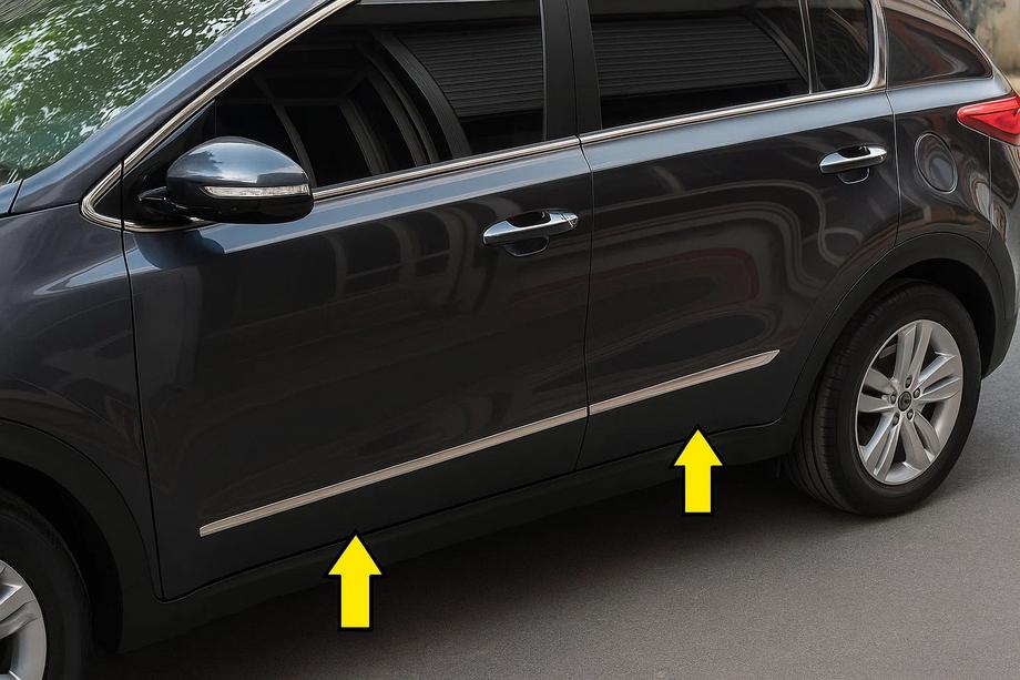 Kia Sportage 2010–2015 Dörrlister i rostfritt stål (4 st) Image
