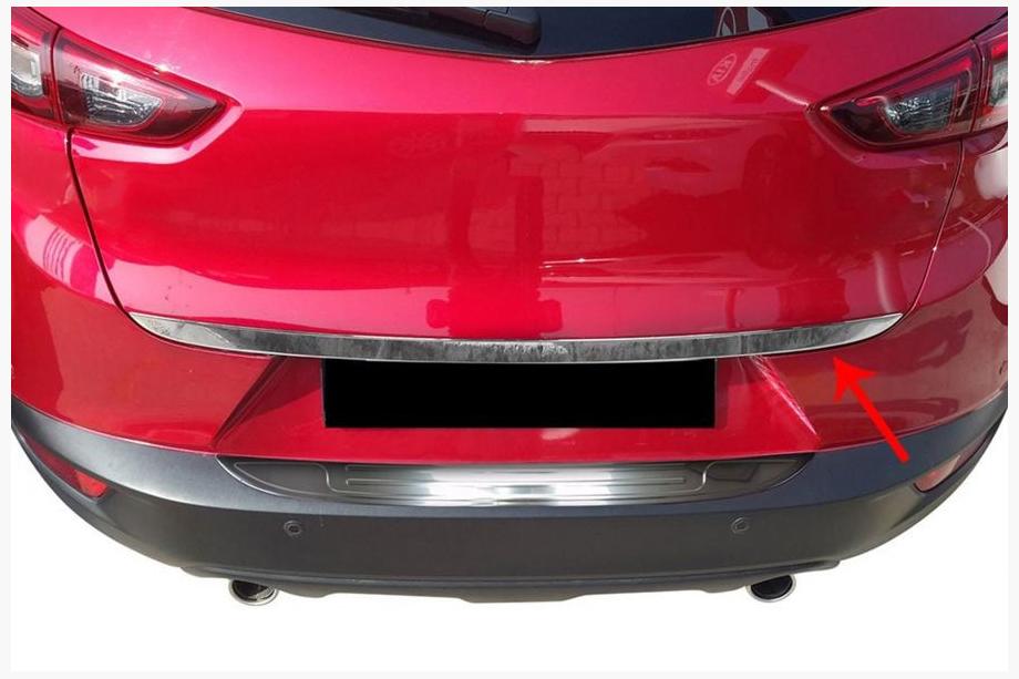 Mazda CX-3 2015– Kantlist för bagagelucka (rostfritt stål) Image