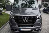 Mercedes Sprinter W907/W910 2018– Nedre frontläpp till främre stötfångare (för lackering) foto 1