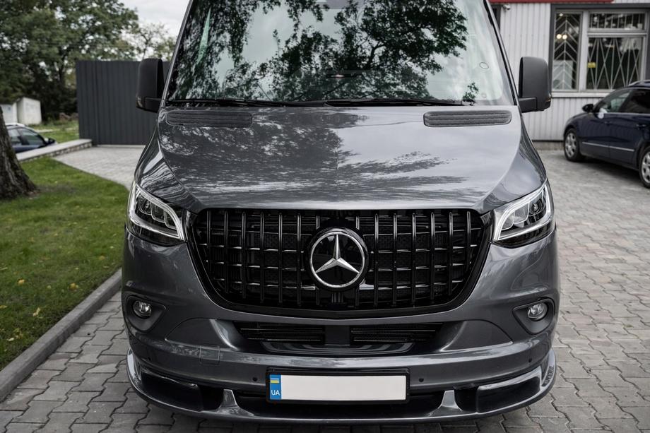 Mercedes Sprinter W907/W910 2018– Nedre frontläpp till främre stötfångare (för lackering) Image