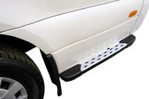 Mercedes Sprinter W907/W910 2018– DOT-Line sidosteg bakom hjulet (2 st, aluminium) 85 cm foto 1