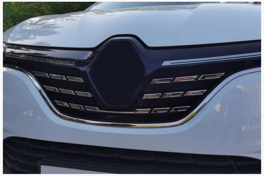 Renault Megane IV 2016–2025 Rostfria kromlister för grillen 2021+ (set 5 st) Carmos - turkiskt stål Image