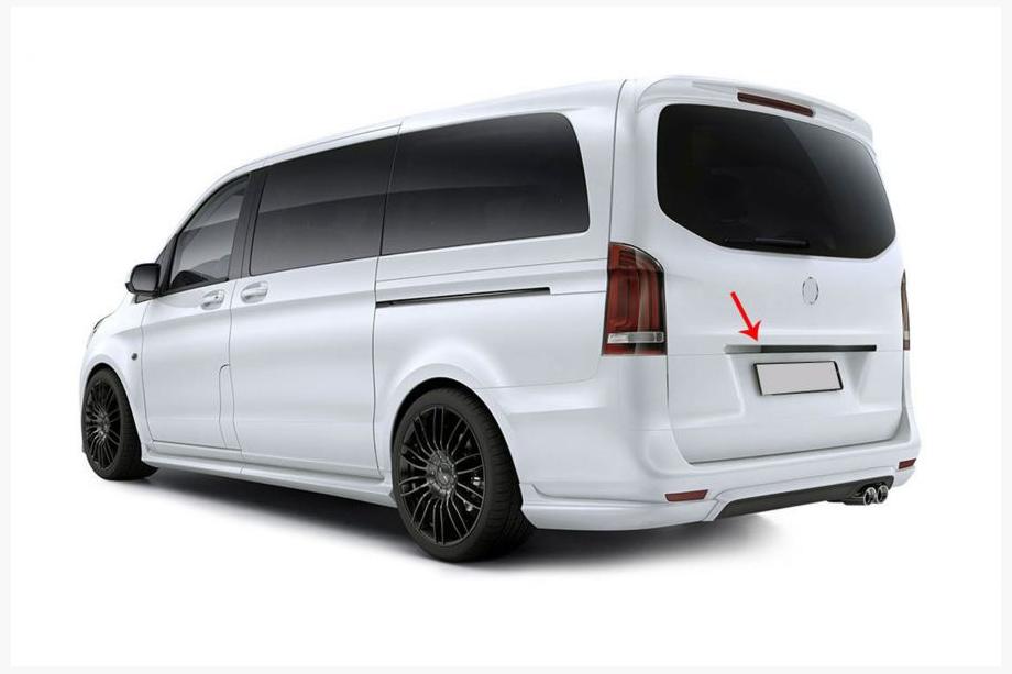 Mercedes Vito/V-klass W447 2014– List ovanför registreringsskylten (äkta kolfiber) Foto 3
