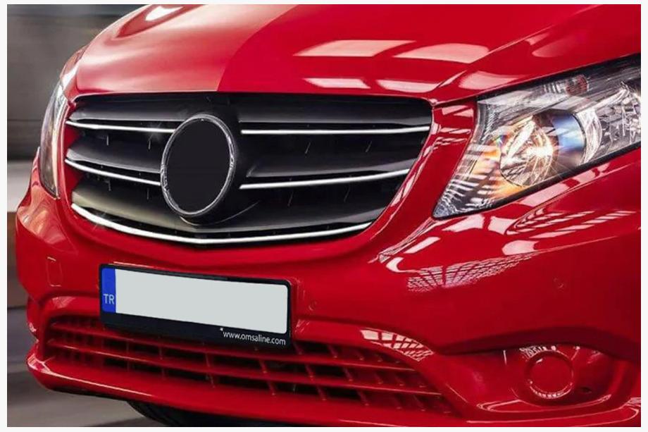 Mercedes Vito/V-klass W447 2014– Grillister 2020+ (5 st, rostfritt stål) Image