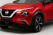 Nissan Juke 2020– Strålkastarlister (2 st, rostfritt stål) foto 1