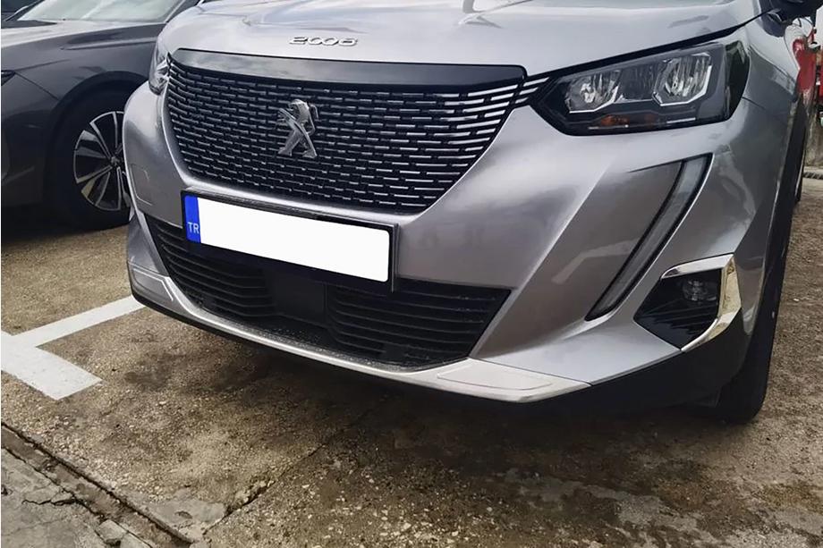 Peugeot 2008 2019– Skyddslist för främre stötfångare (2 st, rostfritt) Image