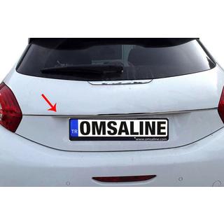 Kromlist ovanför registreringsskylt OmsaLine (rostfritt stål)