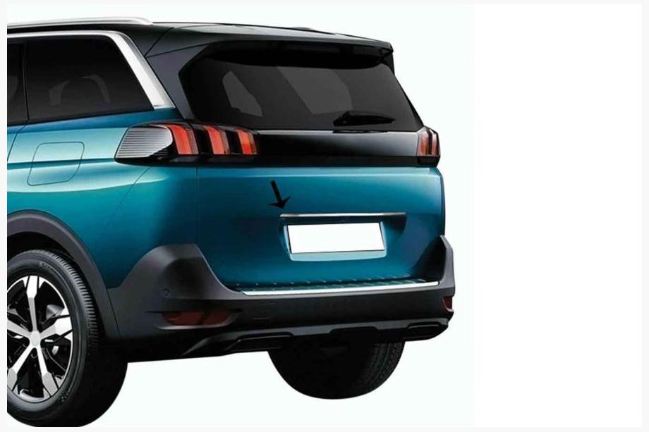 Peugeot 5008 2016–2023 Kromlist ovanför registreringsskylt OmsaLine (rostfritt stål) Image
