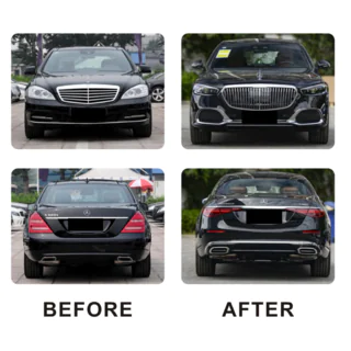 Restylingkit för W223 Maybach Mercedes S-class W221 2005–2013 foto 4