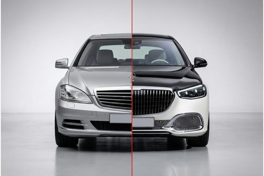 Mercedes S-class W221 2005–2013 Restylingkit för W223 Maybach Foto 1