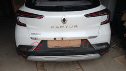 Renault Captur 2019– Kromlist till baklucka (rostfritt stål) foto 1
