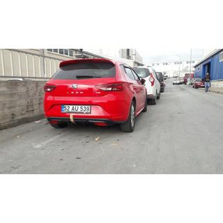 Bakre stötfångaröverlägg (för lackering) Seat Leon 2013–2020 foto 3
