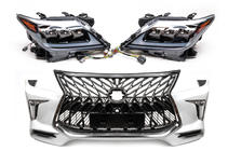 Lexus LX570/450d 2008–2022 Mini-facelift ombyggnadskit från modell 2008-2015 till TRD Sport (stötfångare, strålkastare) foto 4