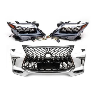 Mini-facelift ombyggnadskit från modell 2008-2015 till TRD Sport (stötfångare, strålkastare) Lexus LX570/450d 2008–2022 foto 4