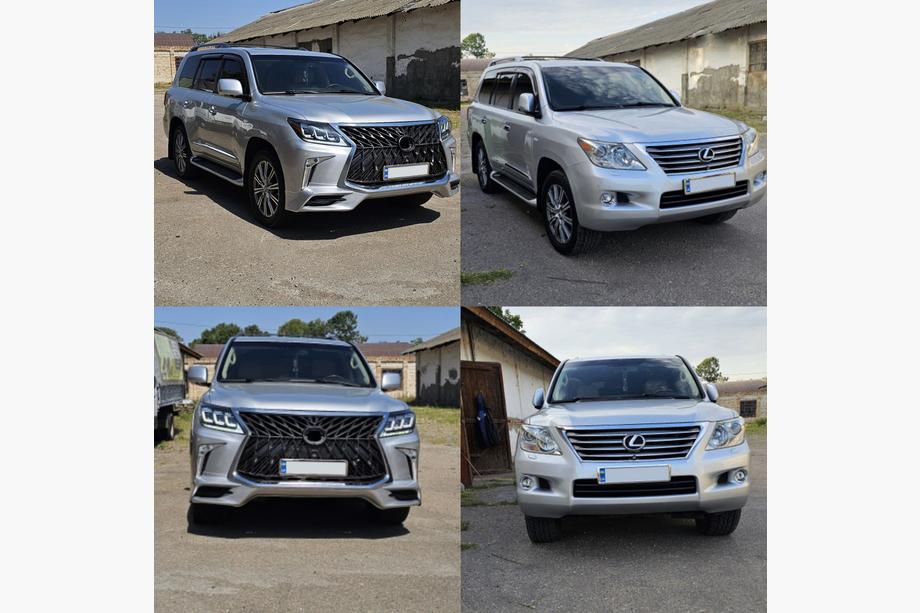 Lexus LX570/450d 2008–2022 Mini-facelift ombyggnadskit från modell 2008-2015 till TRD Sport (stötfångare, strålkastare) Image