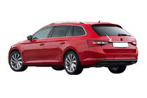 Skoda Superb 2015–2024 List ovanför registreringsskylt SW (rostfritt stål) foto 1