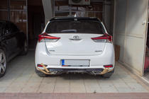 Toyota Auris 2012–2018 Diffusor till bakre stötfångaren (2016-2018, för lackering) foto 2