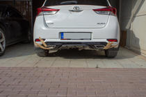 Toyota Auris 2012–2018 Diffusor till bakre stötfångaren (2016-2018, för lackering) foto 3