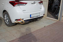 Toyota Auris 2012–2018 Diffusor till bakre stötfångaren (2016-2018, för lackering) foto 4
