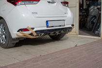 Toyota Auris 2012–2018 Diffusor till bakre stötfångaren (2016-2018, för lackering) foto 5