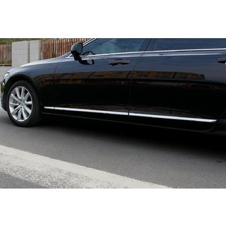 Kromade dörrlister (för V90, rostfritt stål) foto 1