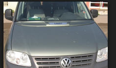 Volkswagen Caddy 2004–2010 Motorhuvsöverlägg (för lackering) foto 1