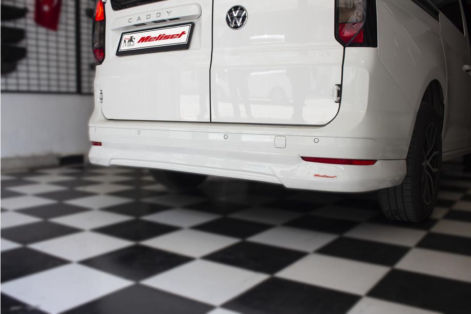 Volkswagen Caddy 2020– Bakre stötfångaröverlägg (för lackering) Lång hjulbas Image
