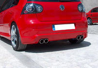 Volkswagen Golf 5 2003–2009 Bakre stötfångaröverlägg (för lackering) foto 1