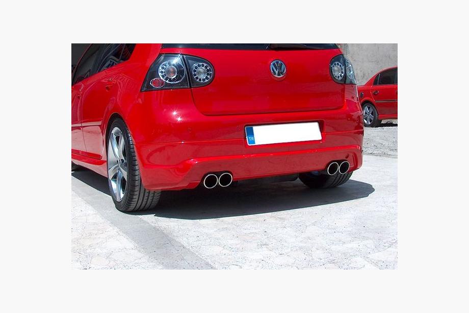 Volkswagen Golf 5 2003–2009 Bakre stötfångaröverlägg (för lackering) Image