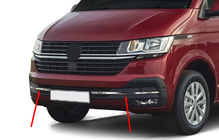 Volkswagen T6 2015–2024 Kromlist till stötfångargaller 2019+ (4 st, rostfritt stål) foto 1