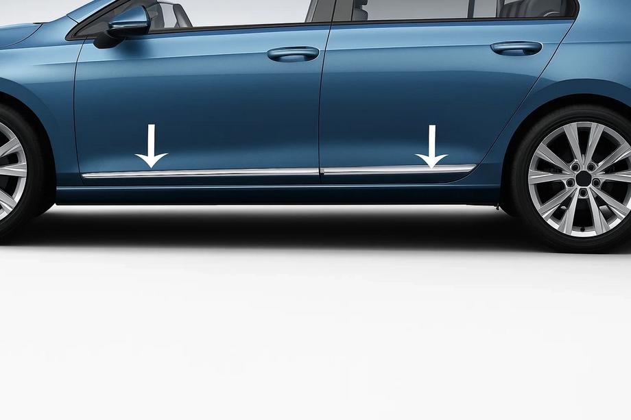 Volkswagen Tiguan 2007–2016 Dörrlister (4 st, rostfritt stål) Image