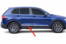 Volkswagen Tiguan 2016–2023 OmsaLine dörrlister för AllSpace (set 4 st, rostfritt stål) foto 1
