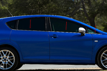 Seat Leon 2005–2012 Yttre fönsterlister Carmos (6 st, rostfritt stål) foto 1