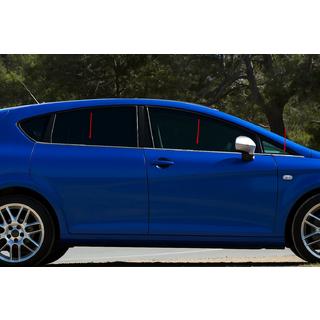 Yttre fönsterlister Carmos (6 st, rostfritt stål) Seat Leon 2005–2012 foto 1