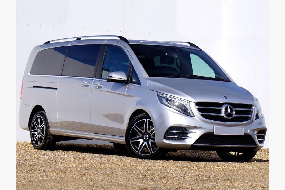 Mercedes Vito/V-klass W447 2014– AMG sidokjolar ExtraLong för 2 skjutdörrar Image