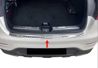 Mercedes GLC Coupé C253 2016–2023 Lastskydd bakre stötfångare Carmos (rostfritt stål) foto 1