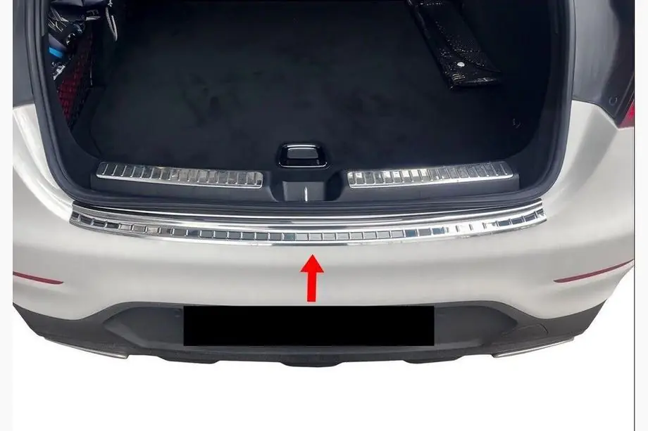 Mercedes GLC Coupé C253 2016–2023 Lastskydd bakre stötfångare Carmos (rostfritt stål) Image