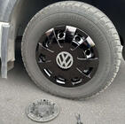 Volkswagen Crafter 2006–2016 Svarta hjulsidor i ABS (1-ring, set 4 st) foto 1