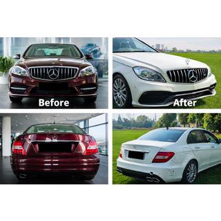 Komplett bodykit i W205-design Mercedes C-klass W204 2007–2015 foto 1