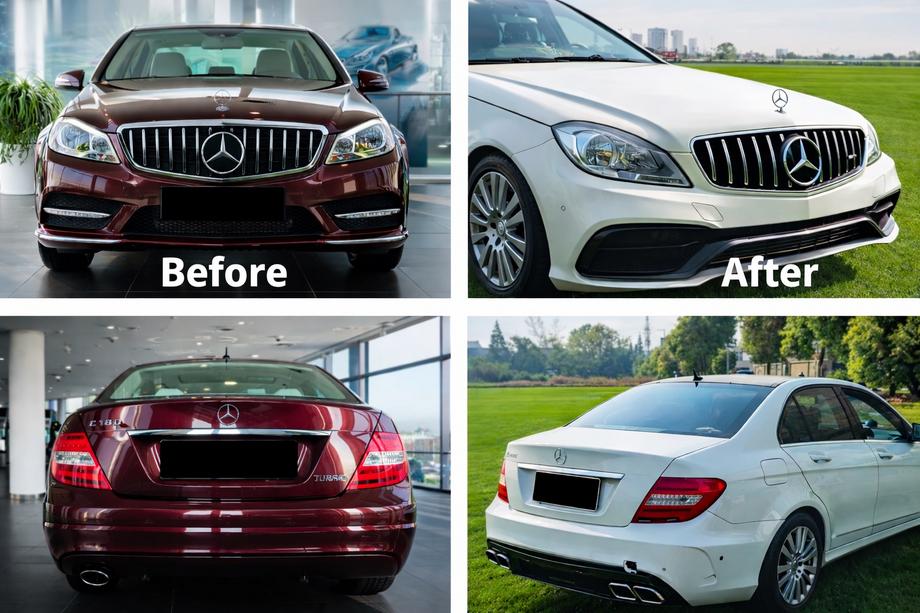 Mercedes C-klass W204 2007–2015 Komplett bodykit i W205-design Image