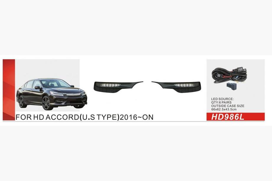 Honda Accord X 2017–2022 US-type dimljus (2017-2020, LED) Image